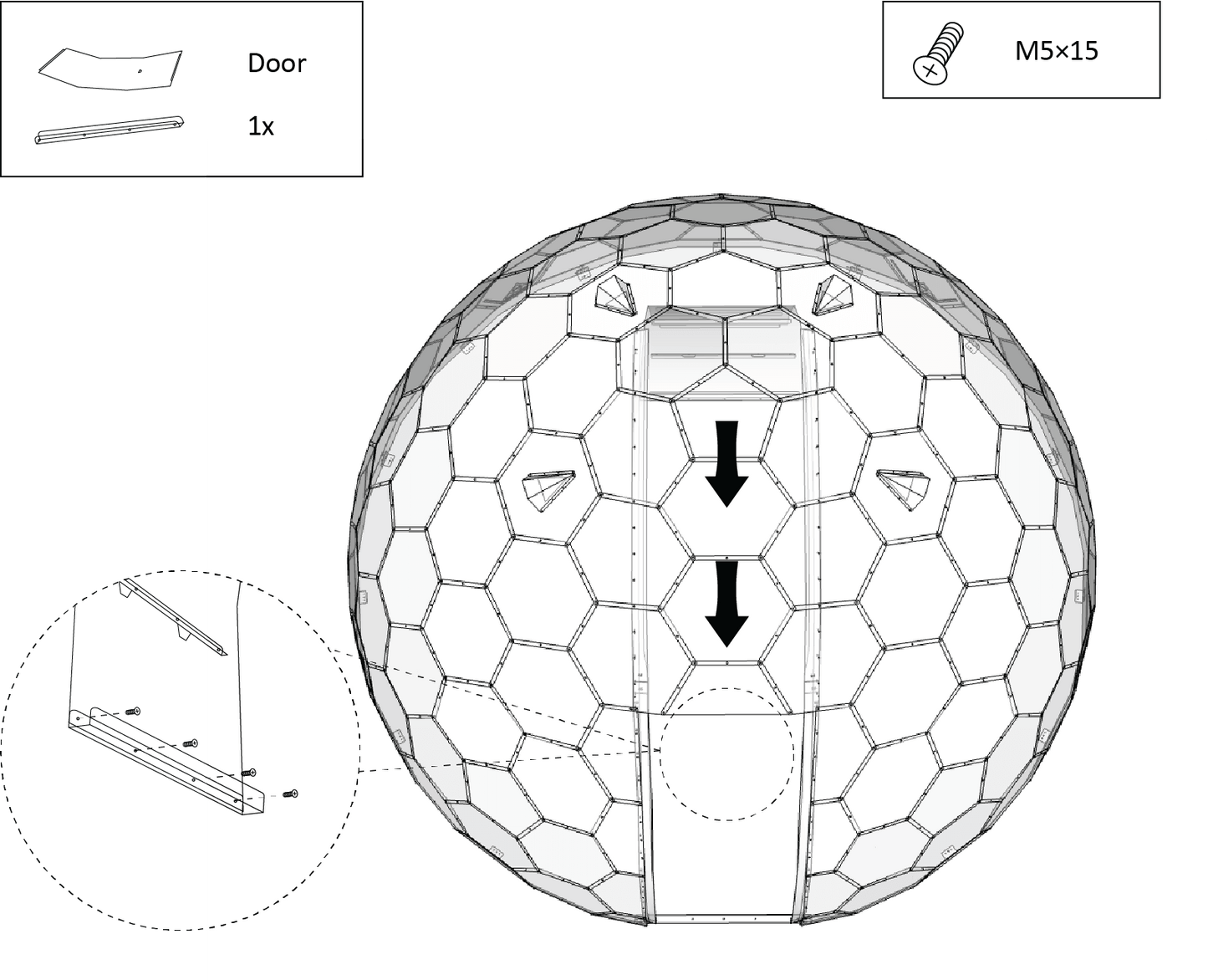 GeoDomeX Large - 5M Version