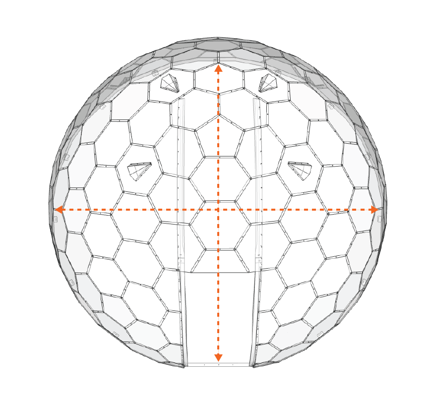GeoDomeX Large - 5M Version